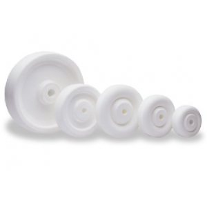 White Polyolefin Dump Buggy Wheel